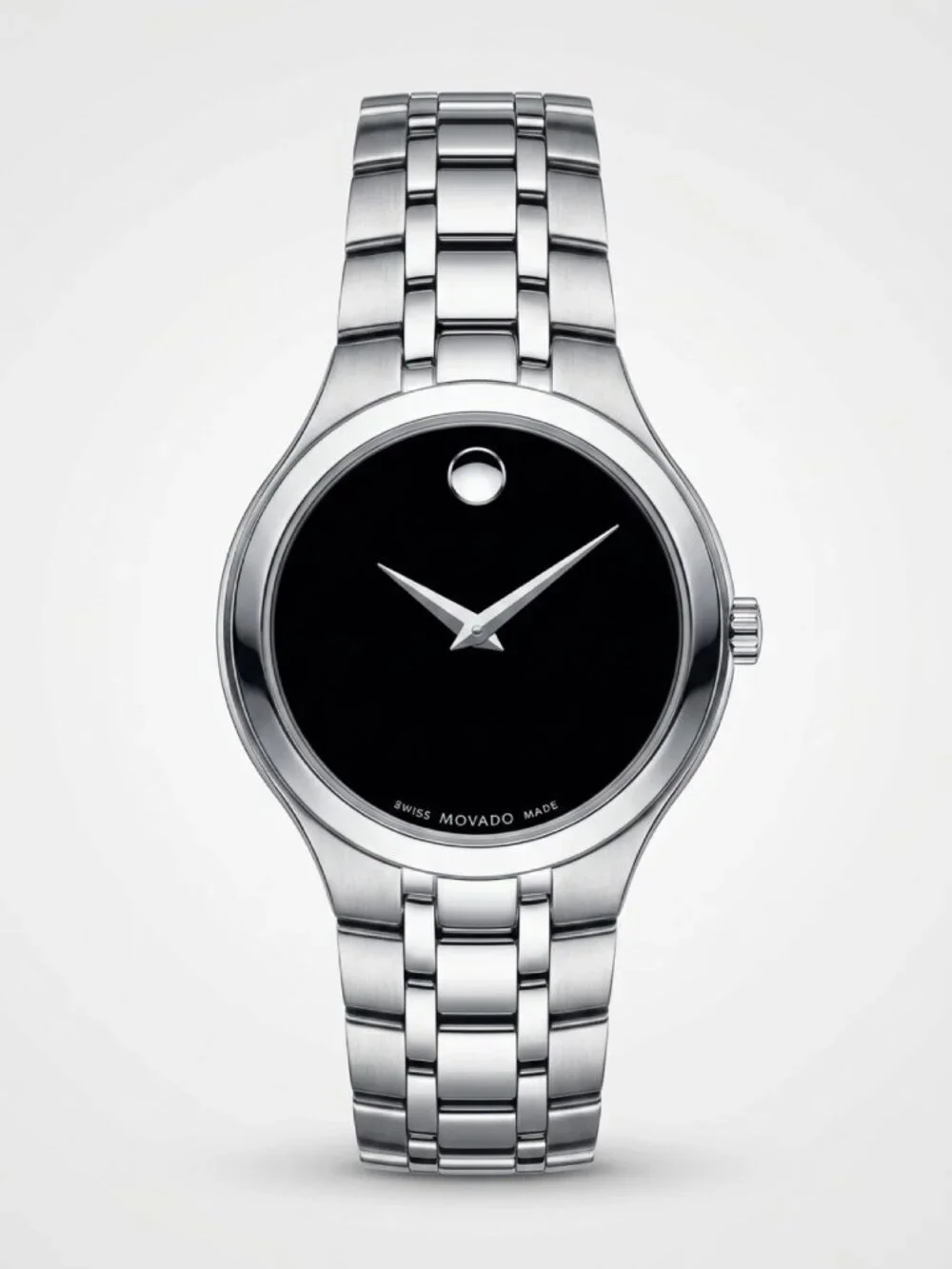 Movado Museum Classic 01.3.13.1086 Swiss Stainless Steel Women’s Watch  Blk Face